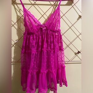 Victoria secret pink lingerie top